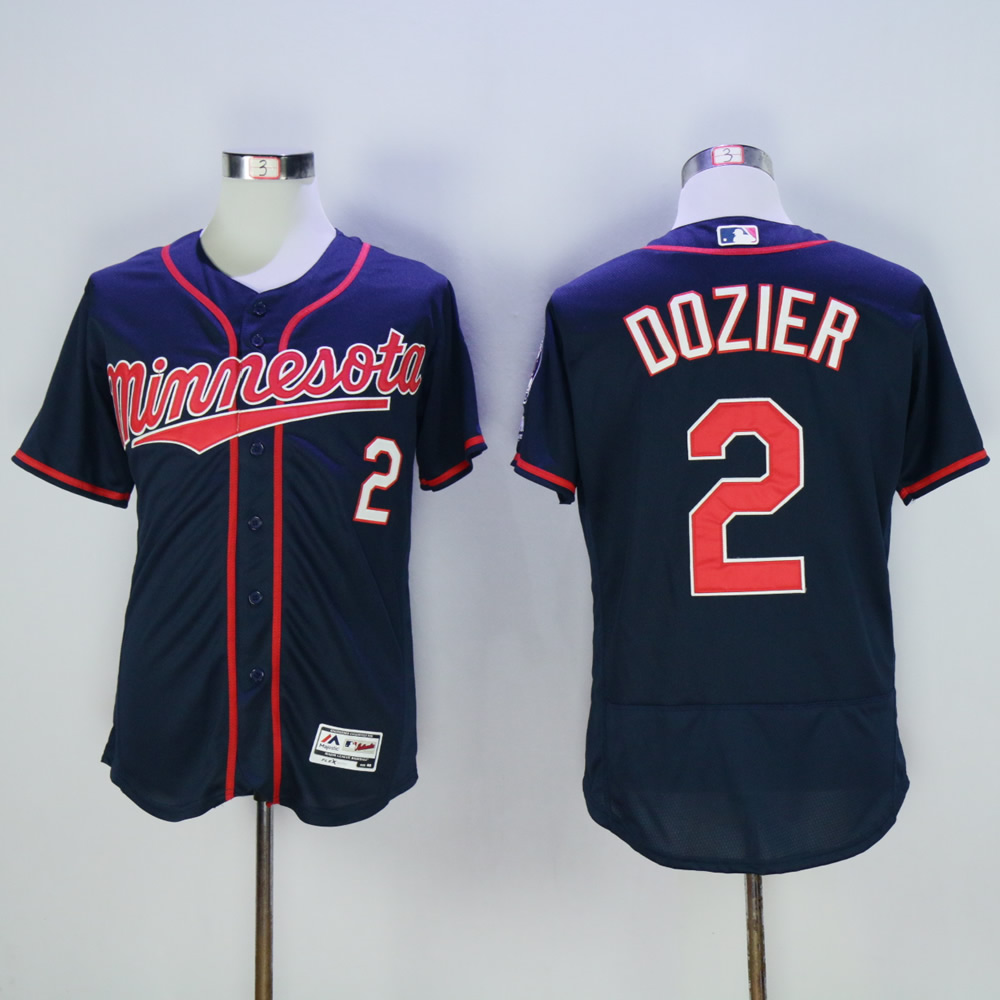 Men Minnesota Twins #2 Dozier Blue MLB Jerseys->minnesota twins->MLB Jersey